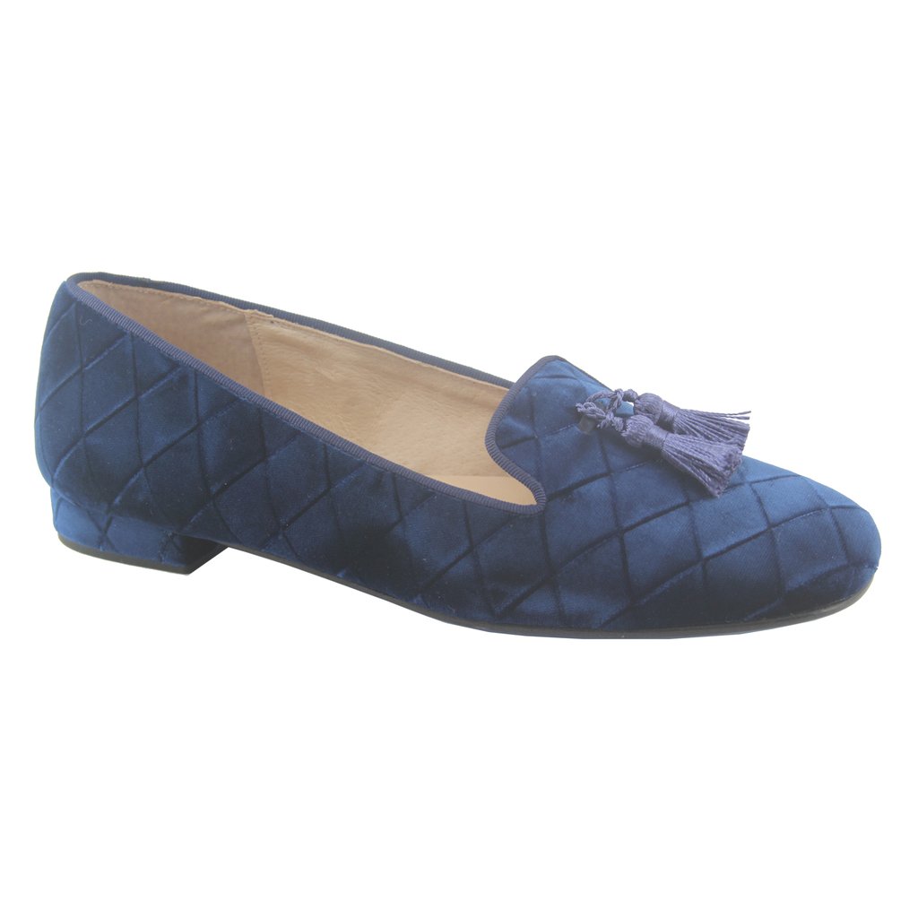 Eloise - Blue Quilt Velvet