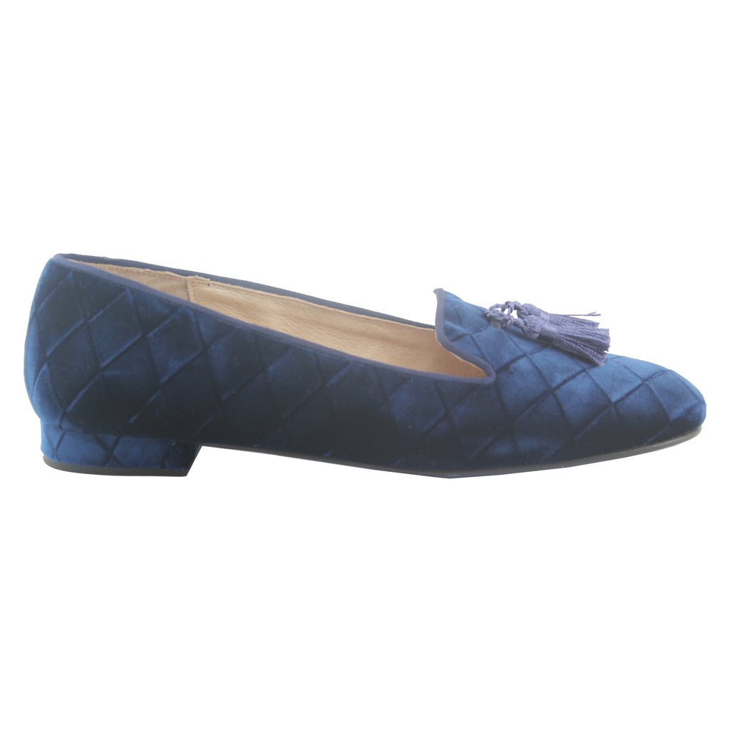 Eloise - Blue Quilt Velvet