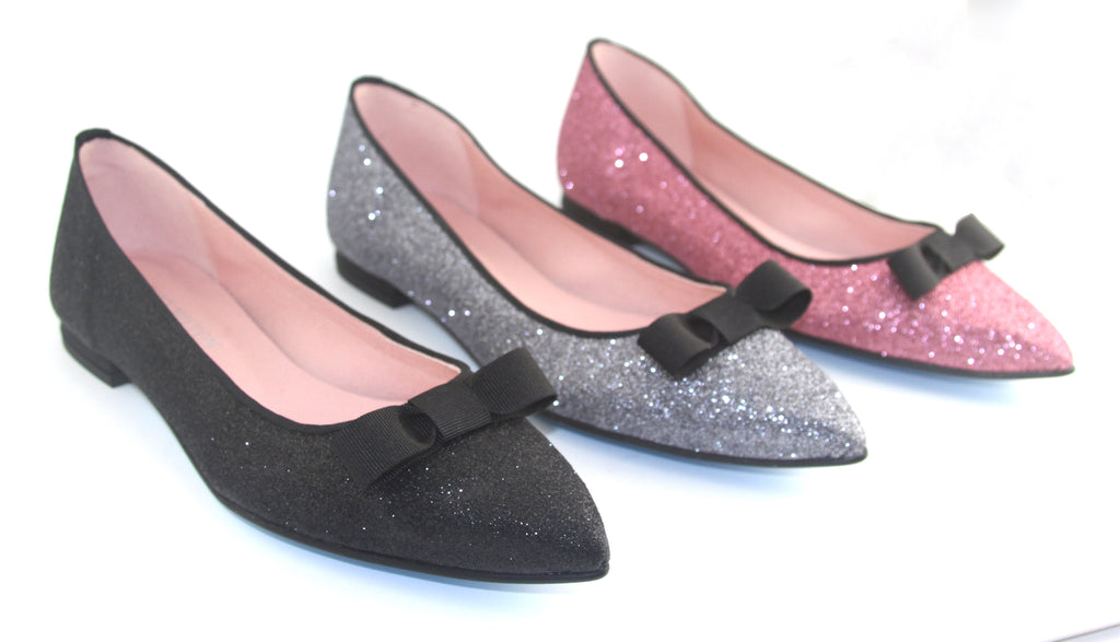Theodora Silver Glitter