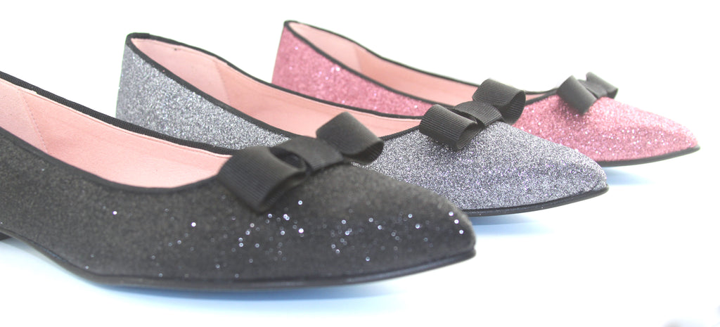Theodora Silver Glitter