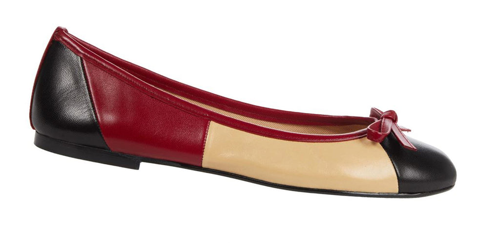 Serena Black-Burgungy-Beige